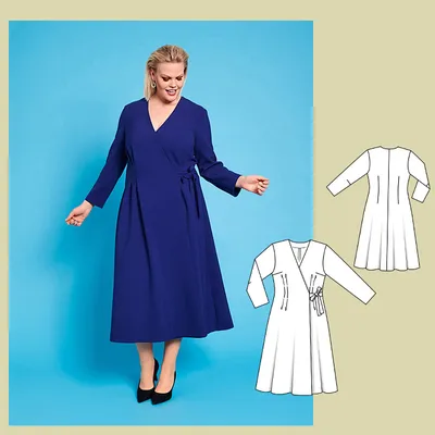 Платья «Мода plus»: 25 оригинальных и базовых выкроек: купить выкройки,  пошив и модели | Burdastyle