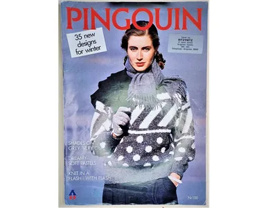 Vtg Pingouin Magazine #89 Sweater Knitting 33 Designs Winter Womens Couture  | eBay