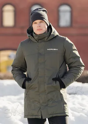 Непромокаемая Очень Теплая Парка Nordski Khaki мужская NSM780850 -  SkiRunner.ru