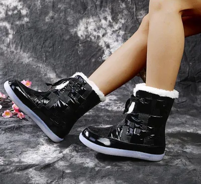 Женская спортивная обувь, повседневная обувь, зимние зимние ботинки, спортивная  обувь с высоким берцем, теплая спортивная обувь из искусственного бархата –  купить по низким ценам в интернет-магазине Joom