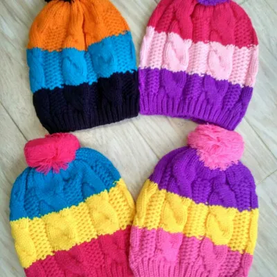 Зимние вязаные шапки для детей от 1 -15л: 70 грн. - Головные уборы, шарфы,  перчатки Буча на BON.ua 53262135