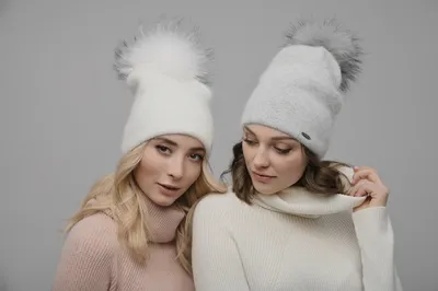 Купить Вязаные зимние шапки. Теплые помпоны. Зимние шапки для женщин. Зимние  толстые шапки-шапки. | Joom