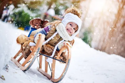 Зимние забавы для детей - фото и картинки: 61 штук