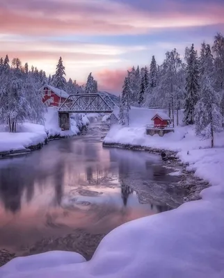 Самые красивые зимние пейзажи - 34 фото