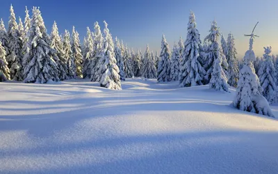 Зимний пейзаж фон - 70 фото