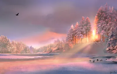Фото Зимний пейзаж от фотохудожника Игоря Зенина