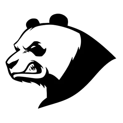 Злая Панда — стоковая векторная графика и другие изображения на тему Панда  - Панда, Штриховой рисунок, Азиатского и индийского происхождения - iStock