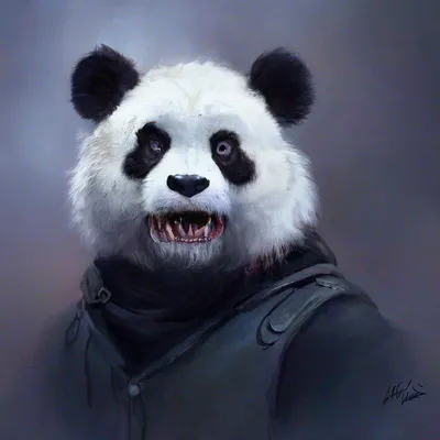 Злой медведь панда креативное животное Стильные наклейки для автомобиля  Черный/Серебряный 13,6*11,6 см | AliExpress