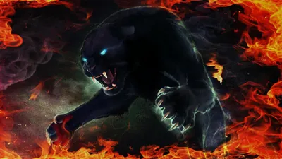 Panther Портрет. Злой Дикий Большой Головой Кошки. Милые Лица Black Cat.  Агрессивное Животное С Оскал В Мультяшном Стиле, Татуировки Кошки, Дизайн  Футболки Для Печати Клипарты, SVG, векторы, и Набор Иллюстраций Без Оплаты