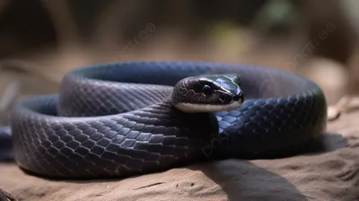 Змея черная мамба - описание, фото, содержание и уход