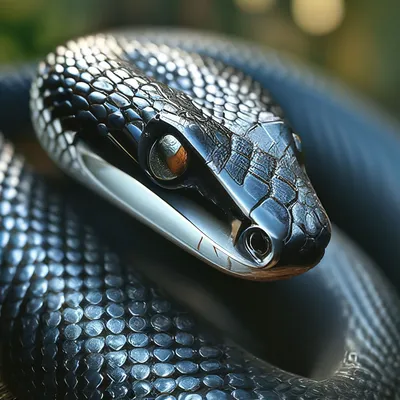 Черная мамба, Dendroaspis polylepis, является большой опасной ядовитой  змеей стоковое фото ©jirousek.zoo-foto.cz 308505280
