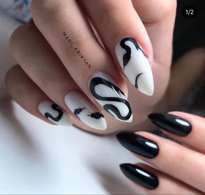 Змеиный маникюр | Nails, Beauty