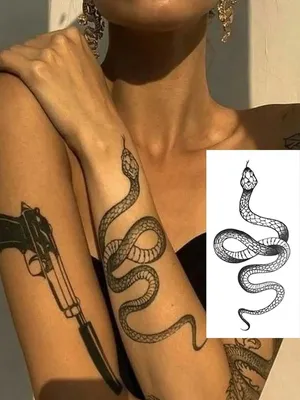 Временная женская татуировка , татуировка змея magic success 70003872  купить за 128 ₽ в интернет-магазине Wildberries