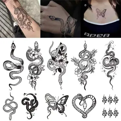 Эскиз тату змея | Snake tattoo design, Cobra tattoo, Snake drawing