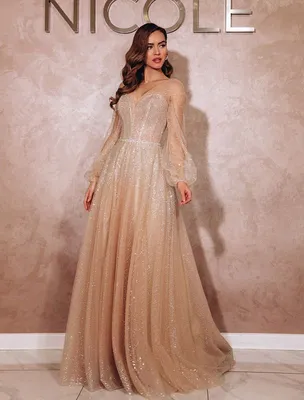 Свадебное платье золотого цвета купить в Москве