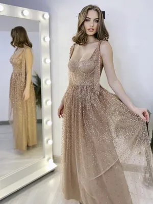 Золотистые Роскошные вечерние платья для девочек, элегантное пышное платье  принцессы для девочек, детское многослойное пышное свадебное вечернее платье  для дня рождения | AliExpress