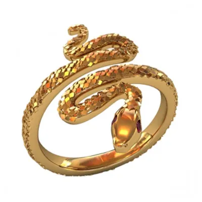 Кольцо 'Змея' два глаза, цвет чернёное золото, безразмерное в Бишкеке  купить по ☝доступной цене в Кыргызстане ▶️ max.kg