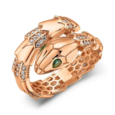 Золотое кольцо Змея MOSAICO - Monte Cristo