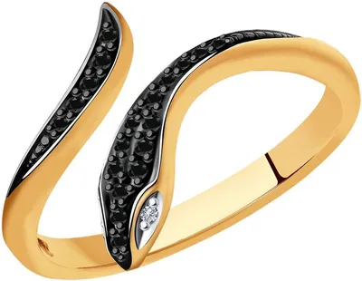 Тонкое дизайнерское кольцо в виде змеи купить от 8432 грн | EliteGold.ua