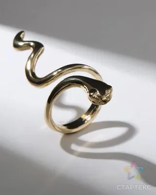 Кольцо \"Змея\" с бриллиантами из золота 585 пробы арт. 1012578 купить в  Минске