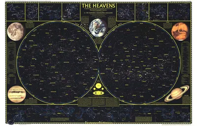 Обои карта, созвездия, неба, звездного картинки на рабочий стол, раздел  космос - скачать