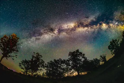 Пробный кадр звездного неба, собранный из 10 фото | Пикабу